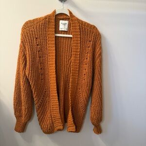 Abercrombie & Fitch Rust Knit Cardigan